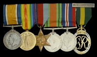 Six: Major V. H. Evans, Royal Welsh Fusiliers, later Pioneer Corps

British War and Victory Medals (2. Lieut. V....
