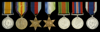 Seven: Marine H. A. G. Diment, Royal Marine Artillery, later Royal Fleet Reserve

British War and Victory Medals...