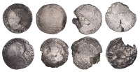 Miscellaneous Lots, Shillings (8), Henry VIII (1), Edward VI (6), Philip and Mary (1), various [8]. Worn or damaged	...