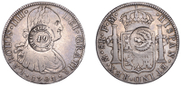 Scotland, Glasgow (Lanarkshire), Thistle Bank, a MEXICO, Charles IIII, 8 Reales, 1791fm, Mexico City, obv....