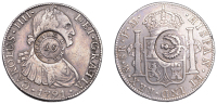 Scotland, Glasgow (Lanarkshire), Thistle Bank, a MEXICO, Charles IIII, 8 Reales, 1791fm, Mexico City, obv....