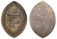 Medallions, Seal of the Bishop of Gibraltar, George Tomlinson, 1842, a bronze seal by Benjamin Wyon, Bishop’s...