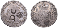 Scotland, Uncertain locality, Glasgow (?), D.C., a Mexico, Charles IIII, 8 Reales, 1803ft, Mexico City, obv....