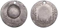 Scotland, Greenock (Renfrewshire), McFie Lindsay & Co., a PERU, Charles IIII, 8 Reales, 1808jp, Lima, obv....