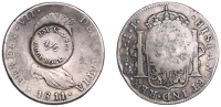 Scotland, Greenock (Renfrewshire), J. McK[—], a MEXICO, Ferdinand VII, 8 Reales, 1811hj, Mexico City, obv....