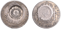 Scotland, Greenock (Renfrewshire), J. & A. Muir, a MEXICO, Charles IIII, 8 Reales, 1805th, Mexico City, obv....