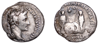 Augustus (27 BC-AD 14), Denarius, Lugdunum, 2 BC-AD 4, laureate head right, caesar avgvstvs [divi f pater patriae]...