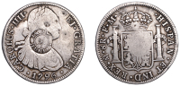 Scotland, hurlet (Renfrewshire), J. & J. W–, a MEXICO, Charles IIII, 8 Reales, 1796fm, Mexico City, obv....