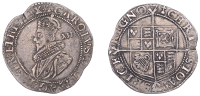 Charles I (1625-1649), Tower mint, Shilling, Gp B [type 1a], lightweight issue, second bust, mm. cross Calvary,...