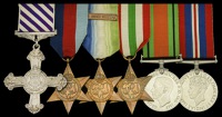 A fine Second War D.F.C. group of six awarded to Pilot Officer J. H. Cole, Royal Air Force Volunteer Reserve, a...