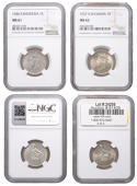 Southern Rhodesia, George VI, Shillings (2), 1937, 1946, both London (KM 11, 18a) [2]. Both lustrous [Graded by NGC...