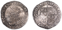 Charles I (1625-1649), Tower mint, Shilling, Gp B [type 1a], second bust, mm. cross Calvary, reads bri fr and hi,...