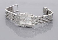 Patek Philippe. A lady’s white gold and diamond-set rectangular bracelet watch, Ref. 4825/120G, Gondolo, circa...