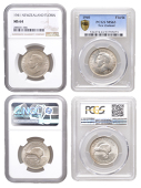 New Zealand, George VI, Florins (2), 1940, 1941, both London (KM 10) [2]. Good extremely fine [Graded by NGC and...