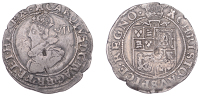 Charles I (1625-1649), Tower mint, Shilling, Gp B [type 1b2], second bust, mm. castle, reads br fr and hi, plume...