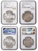 Poland, People’s Republic, 100 Zlotys, 1966mw, Polish Millennium, Warsaw (KM 57); Third Republic, 100,000 Zlotys,...