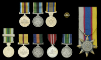 Miniature Medals: Australia, Afghanistan Medal; Iraq Medal; Australian Service Medal, 1 clasp, S. Pacific 2006;...