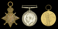 Three: Acting Lance Corporal G. Minns, Royal Army Medical Corps, who died of wounds received during the Battle of...