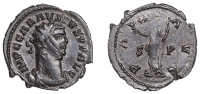 Carausius (286-293), Antoninianus, ‘SP’ mint, 291, radiate, draped and cuirassed bust right, seen from front,...