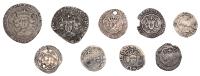 Henry V, Definitive issues, Penny, class G, York, mm. cross on obv. only, mullet to left of crown and trefoil to...