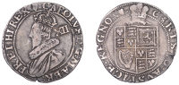 Charles I (1625-1649), Tower mint, Shilling, Gp B [type 1b2], second bust, mm. heart, elongated bust, reads ma br...
