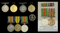 Family Group:

Pair: Private S. Dunford, Duke of Cornwall’s Light Infantry
British War and Victory Medals...