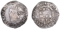 Charles I (1625-1649), Tower mint, Shilling, Gp E [North Gp D, type 3a], fourth bust, mm. bell, large portrait, no...