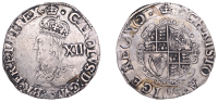 Charles I (1625-1649), Tower mint, Shilling, Gp E [North Gp D, type 3a], fourth bust, mm. crown, small portrait of...