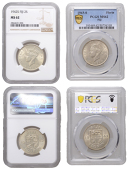 Fiji, George VI, Florins (2), 1942s, 1943s, San Francisco (KM 13a) [2]. Both extremely fine [Both graded by NGC and...