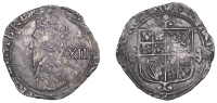 Charles I (1625-1649), Tower mint (under Parliament), Shilling, Gp G [North Gp F, type 4.4], sixth bust, mm. (P),...