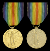 Victory Medal 1914-19 (2) (Lieut. I. R. Cartwright.; Lieut. O. F. Savege.) nearly extremely fine (2)	 £100-£140