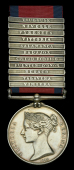 Military General Service 1793-1814, 11 clasps, Vimiera, Talavera, Busaco, Fuentes D’Onor, Ciudad Rodrigo, Badajoz,...