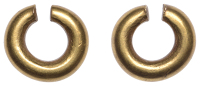 British Iron Age, First Millennium BC, Ring Money, a small plain plated band of metal with blunt ends, 6.99g, 15mm x...