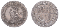 Charles I (1625-1649), Briot’s First Milled issue, Shilling, no mm., signed b both sides, truncation breaks inner...