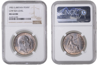 Edward VII (1901-1910), Penny, 1902, low horizon (F 156; BMC 2205; S 3990A). Some original colour, good extremely...