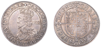 Charles I (1625-1649), Briot’s First Milled issue, Shilling, mm. flower on obv. only, signed b both sides,...