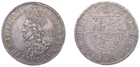 Charles I (1625-1649), Briot’s Second Milled issue, Shilling, mm. anchor, bust breaks inner circle, 5.86g/6h...