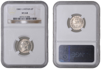 Victoria (1837-1901), Sixpence, 1840 (ESC 3173; S 3908). Lustrous, mint state [Graded by NGC as MS 64]	 £120-£150