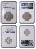 Victoria, Florin, 1891, Sixpence, 1854 (ESC 2959, 3192; S 3908, 3925) [2]. The first about extremely fine, scarce;...