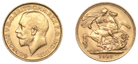 George V (1910-1936), Sovereign, 1912 (Hill 214; S 3996). Good very fine	 £600-£700