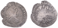 Charles I (1625-1649), Oxford mint, Shilling, 1642, mm. plume (with bands) on obv. only, small well-executed bust,...