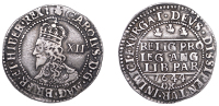 Charles I (1625-1649), Oxford mint, Shilling, 1644, mm. plume (without bands) on obv. only, smaller bust, crown with...