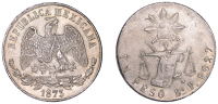 Mexico, Federal Republic, Peso, 1873do p, Balanza type, Durango (KM 408.2). A pleasing example, good very fine or a...