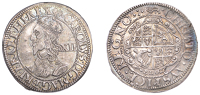 Charles I (1625-1649), York mint, Shilling, Gp 1 [type 3], mm. lion, bust in lace collar, rev. oval garnished...