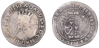 Charles I (1625-1649), Worcester or Shrewsbury mint, Shilling, mm. pear on rev. only flanked by groups of four...