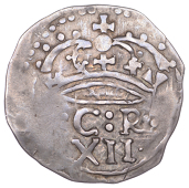 Charles I (1625-1649), Carlisle, Shilling, 1645, c r crowned dividing trefoil of pellets, value below, rev. obs carl...
