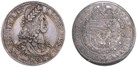 Austria, Leopold I, Thaler, 1668, Hall, 28.50g/12h (Dav. 3240; KM 1238). Light cabinet tone, good very fine	 £150-£200
