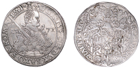 Germany, Saxony, Augustus, Reichstaler, 1577, Dresden, 29.06g/5h (Schnee 725; Dav. 9798). Cleaned, otherwise very...