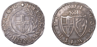 Commonwealth (1649-1660), Shilling, 1651, mm. sun on obv. only, 5.88g/5h (ESC 79; Oddie, BNS Blog 30 Sept. 2021,...