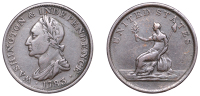 United States of America, George Washington, Cent, 1783, draped bust type, no button, edge plain (Whitman 10300;...